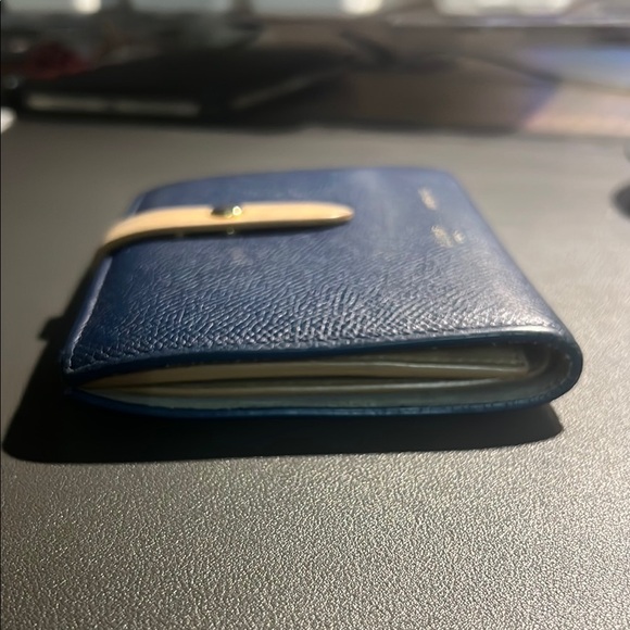 Celine Blue Leather Wallet - Picture 4 of 8